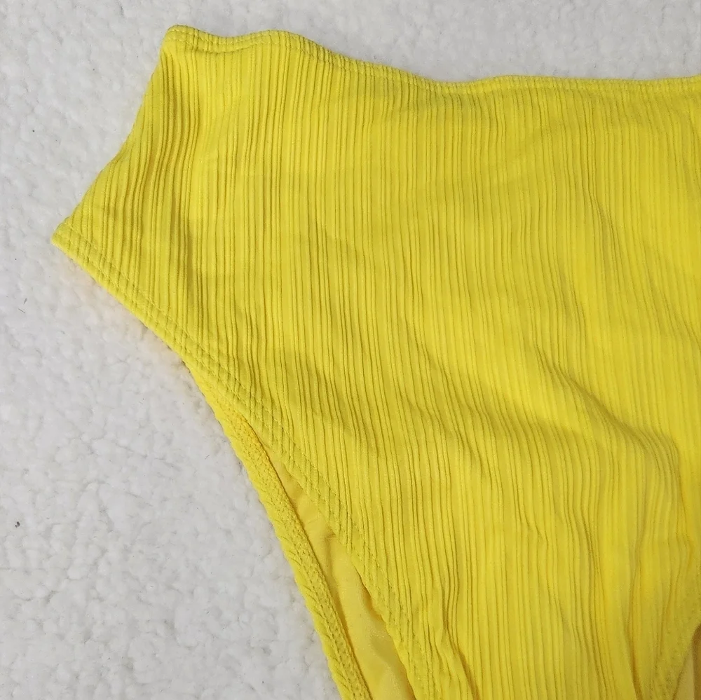 New!Frankie's Bikinis Amne‎ Plisse Full Coverage Bikinis Bottoms